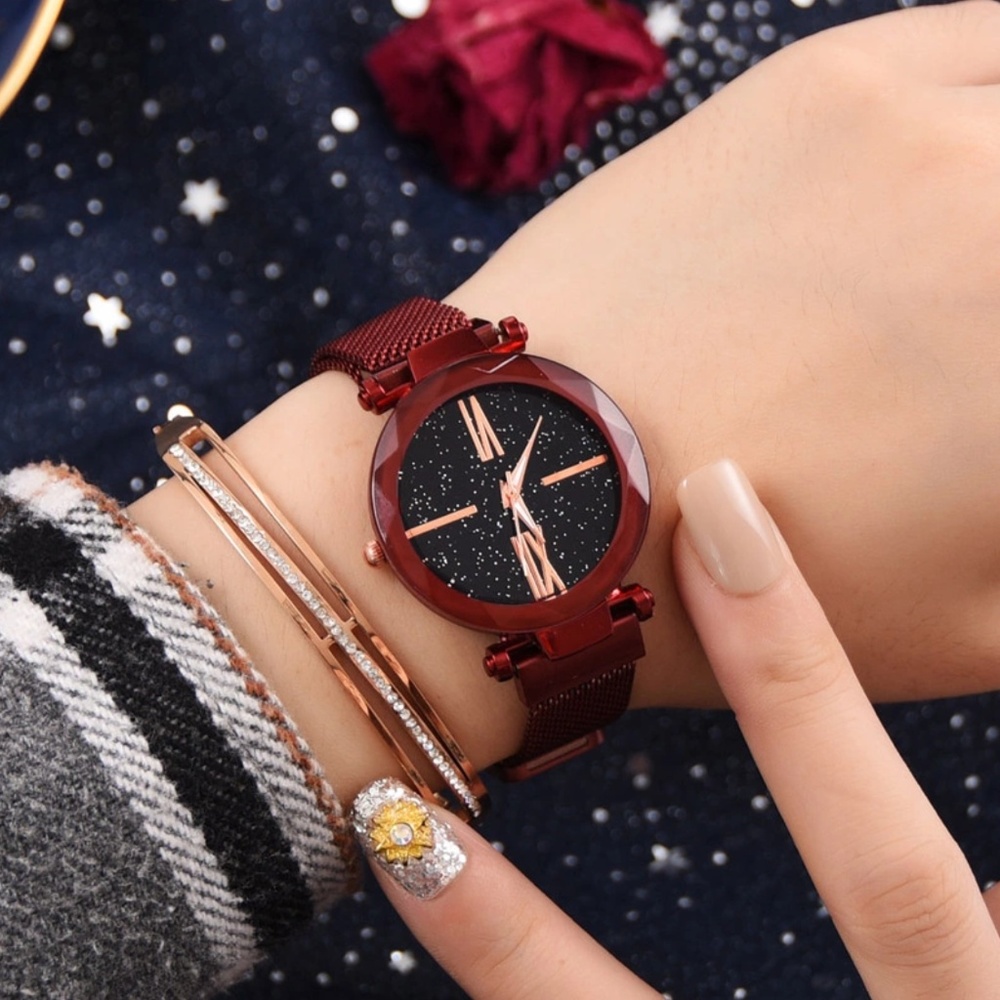 The Starry Night Watch for Women in Red